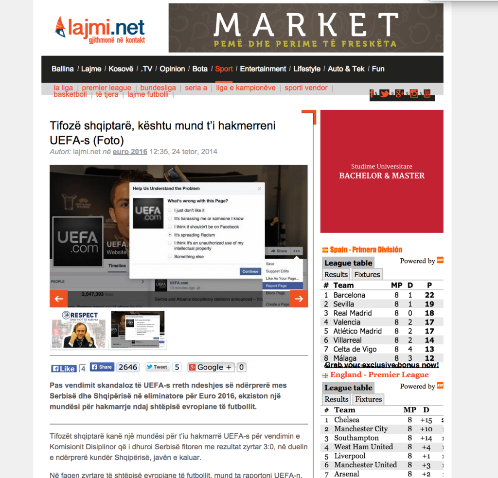 Lajmi uefa